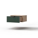 Тумба «Герта» 1я КМК 0979.19, дуб канзас/зеленый матовый — изображение 3