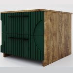 дуб канзас/зеленый матовый