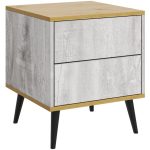 Тумба «Саванна» 2Я КМК.0973.19, бетон пайн светлый/дуб наварра — изображение 3