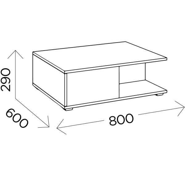 Стол «Виллитус» М10, Дуб вотан/Графит — изображение 3