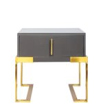 Тумба прикроватная серая 0.5x0.5x0.4м