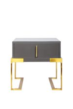 Тумба прикроватная серая 0.5x0.5x0.4м