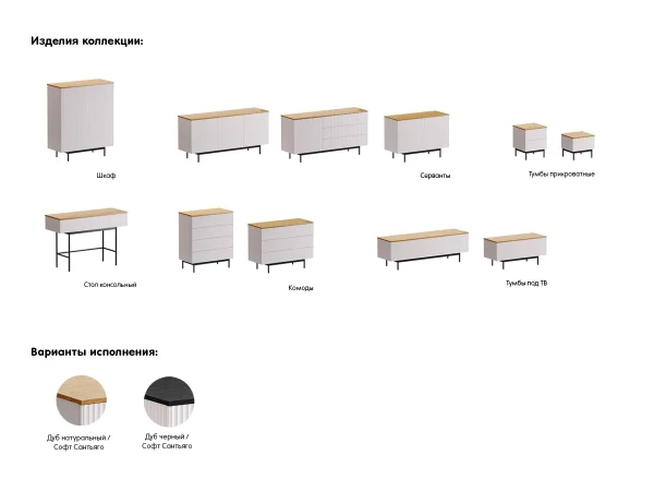Тумба прикроватная Mikko темно-серый — изображение 3
