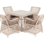"Айриш" обеденная группа плетеная на 4 персоны