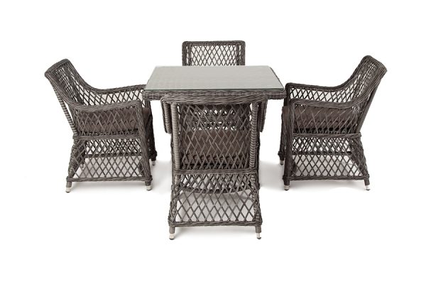 Айриш-обеденная-группа-плетеная-на-4-персоны-цвет-графит-1 цвет графит