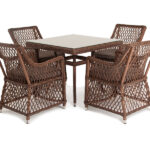 "Айриш" обеденная группа плетеная на 4 персоны