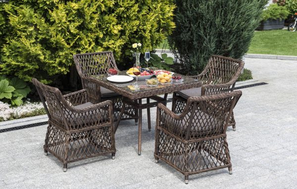 Айриш-обеденная-группа-плетеная-на-4-персоны-цвет-коричневый-2 "Айриш" обеденная группа плетеная на 4 персоны, цвет коричневый — изображение 3