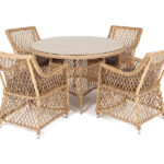 "Доппио" обеденная группа плетеная