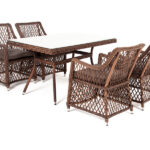 "Латте–140 L" обеденная группа плетеная