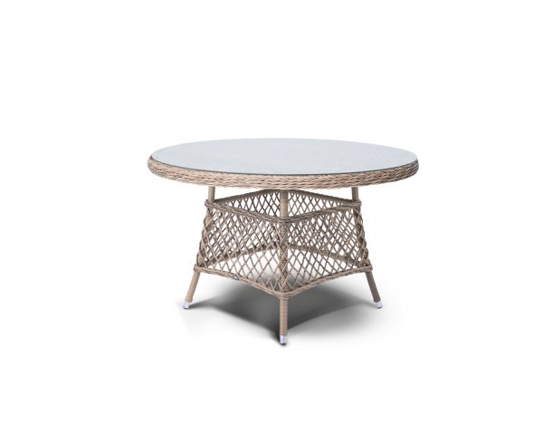 "Лацио" обеденная группа из искусственного ротанга, цвет соломенный — изображение 5