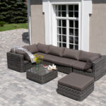 "Лунго" трансформирующаяся лаунж-зона из искусственного ротанга