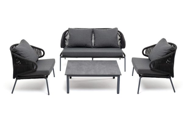 "Милан" лаунж-зона 4-местная плетеная из роупа (веревки)