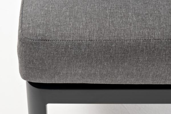 "Париж" модуль диванный алюминиевый угловой, цвет серый — изображение 5