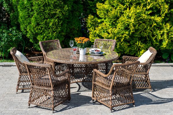 "Эспрессо–150 L" обеденная группа плетеная, цвет коричневый — изображение 3