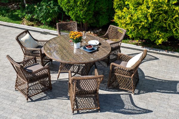 "Эспрессо–150 L" обеденная группа плетеная, цвет коричневый — изображение 4