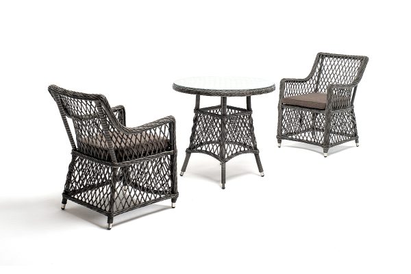 "Эспрессо–80 L" обеденная группа плетеная, цвет графит — изображение 4