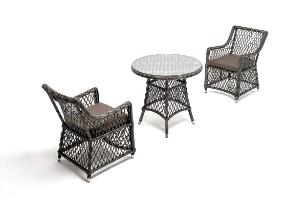 "Эспрессо–80 L" обеденная группа плетеная, цвет графит — изображение 5