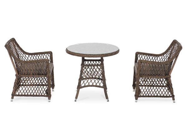 "Эспрессо–80 L" обеденная группа плетеная, цвет коричневый — изображение 4