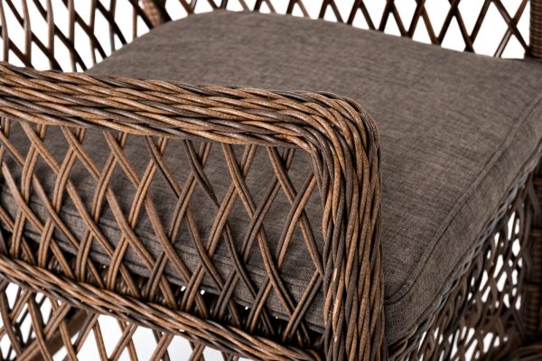 "Эспрессо–80 L" обеденная группа плетеная, цвет коричневый — изображение 5