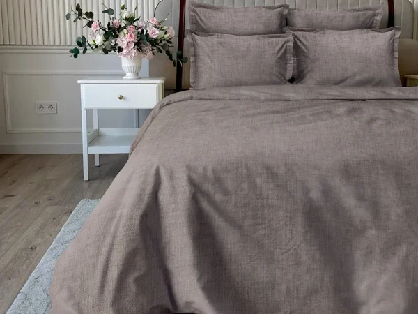 Комплект постельного белья Linen Collection светло-коричневый — изображение 2