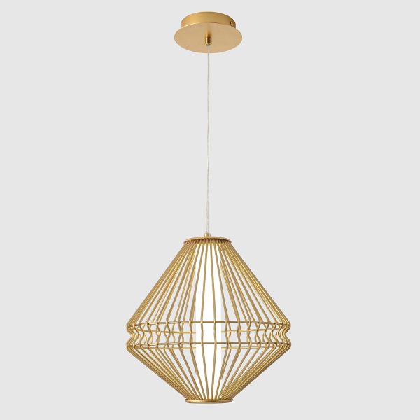 Светильник подвесной Crystal Lux CUADRA SP15W LED GOLD — изображение 2