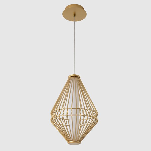 Светильник подвесной Crystal Lux CUADRA SP18W LED GOLD — изображение 3