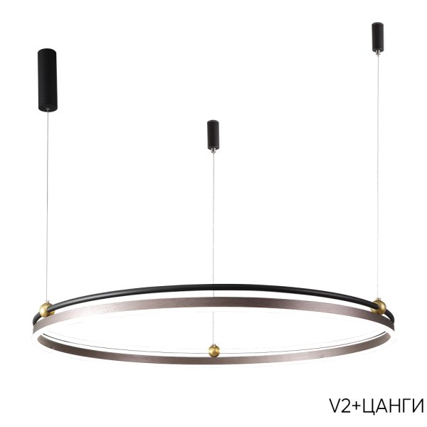 Люстра Crystal Lux FERNANDO SP88W LED COFFEE/BLACK — изображение 2