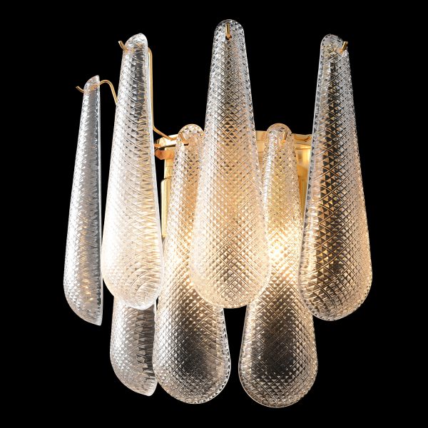 Бра Crystal Lux FONTAIN AP2 GOLD — изображение 3