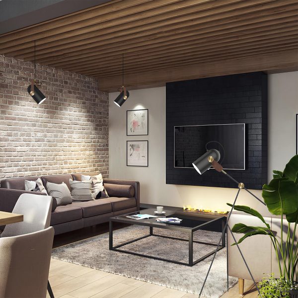 Торшер Crystal Lux KRUS PT1.1 BLACK — изображение 2