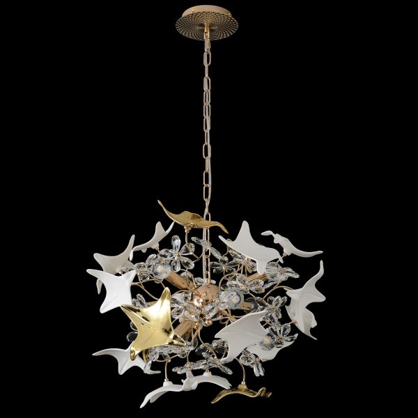 Люстра Crystal Lux LETISIA SP9 GOLD — изображение 2