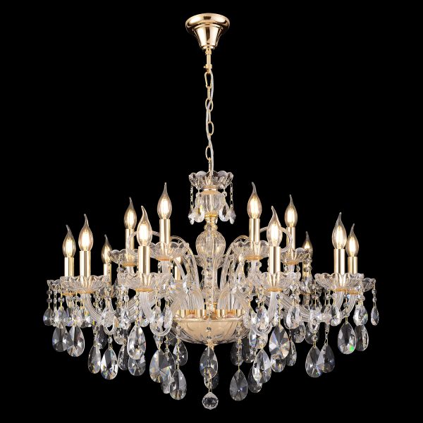 Люстра Crystal Lux MONICA SP10+5 GOLD — изображение 2