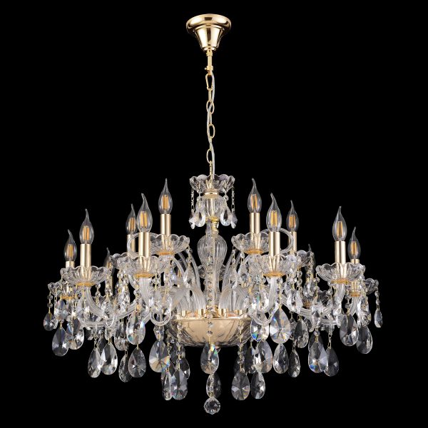 Люстра Crystal Lux MONICA SP10+5 GOLD — изображение 3