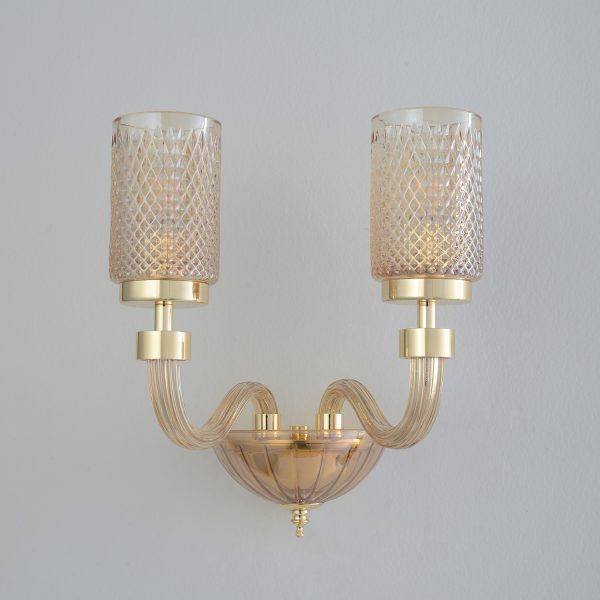 Бра Crystal Lux SILVESTRO AP2 AMBER — изображение 2