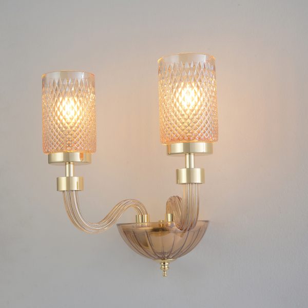 Бра Crystal Lux SILVESTRO AP2 AMBER — изображение 3
