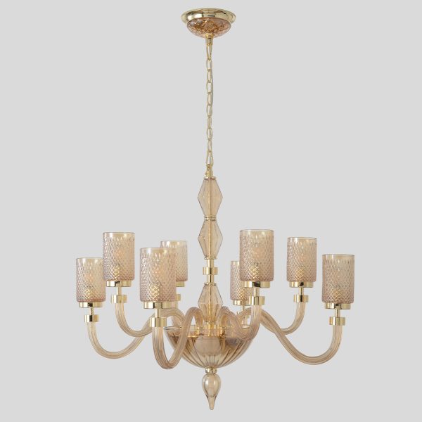 Люстра Crystal Lux SILVESTRO SP8 AMBER — изображение 2