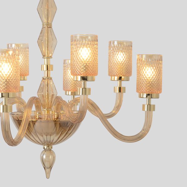 Люстра Crystal Lux SILVESTRO SP8 AMBER — изображение 3