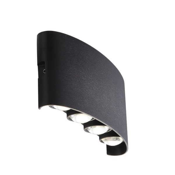 SL089.401.08 Светильник уличный настенный ST-Luce Черный кварцевый LED 8*1W 4000K BISELLO — изображение 2