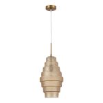 SL1001.203.01 Подвес ST-Luce Латунь/Коньячный E27 1*40W REXITE — изображение 2