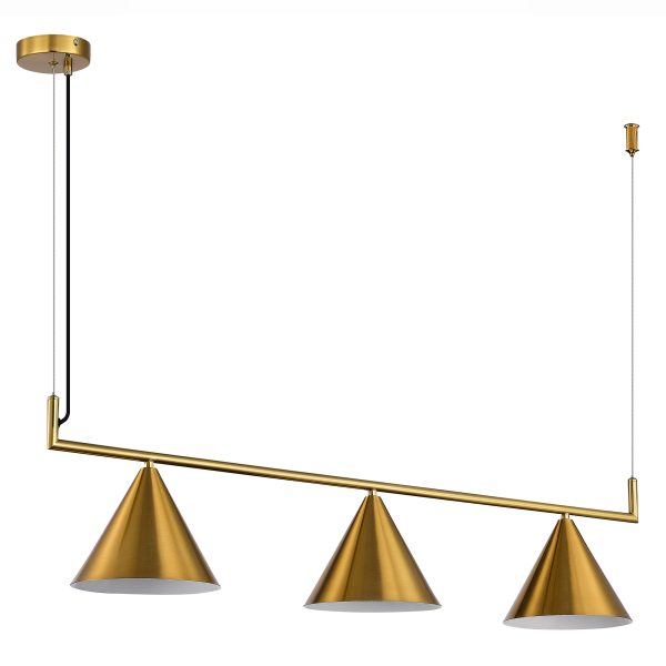 SL1007.203.03 Светильник подвесной ST-Luce Латунь/Латунь E27 3*40W DIZZIE — изображение 2