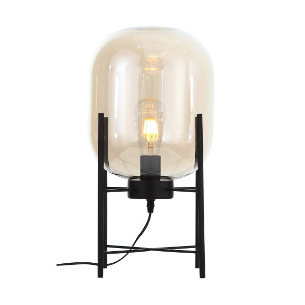 SL1050.505.01_02W SL1050.505.01 Прикроватная лампа ST-Luce Черный/Коньячный E27 1*40W (из 2-х коробок) BURASCA — изображение 2