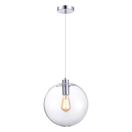 SL1056.123.01 Подвес ST-Luce Хром/Прозрачный E27 1*60W NOOR