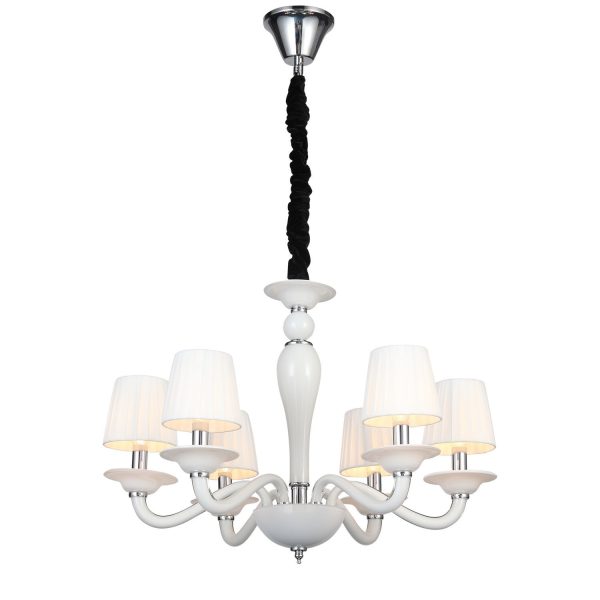 Белый E14 6*40W SERENATTA