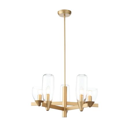 SL1119.203.05 Светильник подвесной ST-Luce Золотистый/Прозрачный E14 5*40W TENERESA