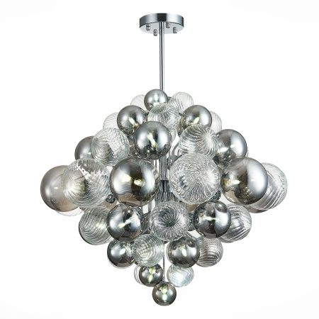 SL1124.103.29 Люстра подвесная ST-Luce Хром/Дымчатый