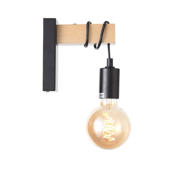 SL1142.401.01_02W Светлое дерево E27 1*60W BAGETTI