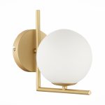 SL1148.301.01 Светильник настенный ST-Luce Латунь/Белый G9 1*5W CODDA — изображение 2