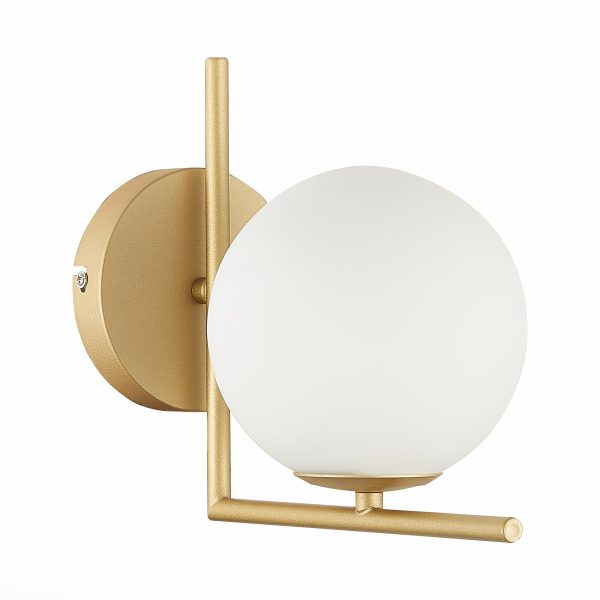 SL1148.301.01 Светильник настенный ST-Luce Латунь/Белый G9 1*5W CODDA — изображение 2