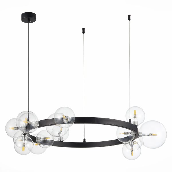 SL1165.402.15 Светильник подвесной ST-Luce Черный/Прозрачный G4 15*5W NECTON — изображение 2