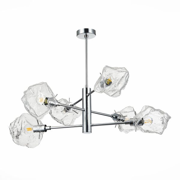 SL1175.102.06 Люстра потолочная ST-Luce Хром/Прозрачный E14 6*40W PORTICI — изображение 2