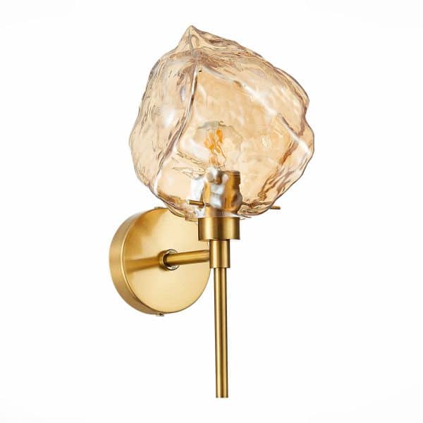 SL1175.301.01 Бра ST-Luce Латунь/Янтарный E14 1*40W PORTICI — изображение 2